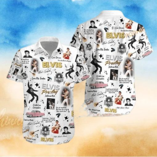The King Elvis Presley Hawaiian Shirt Gift For Music Fans