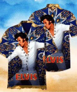 The King Elvis Presley Hawaiian Shirt Gift For Rock And Roll Lovers