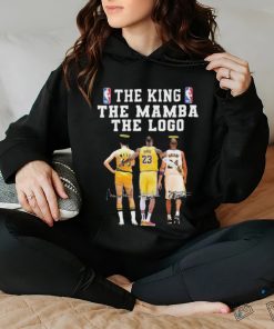 The King The Mamba The Logo Los Angeles Lakers Jerry West LeBron James Kobe Bryant Signatures shirt