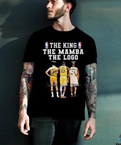 The King The Mamba The Logo Los Angeles Lakers Jerry West LeBron James Kobe Bryant Signatures shirt