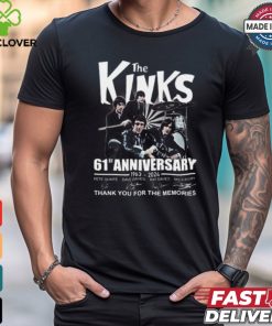 The Kinks 2024 61st anniversary thank you for the memories shirt
