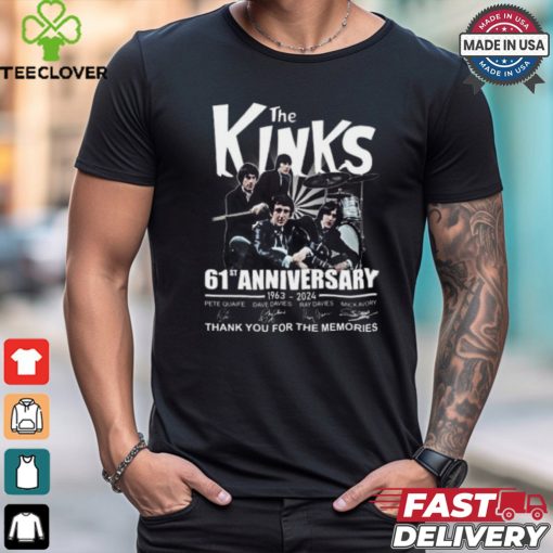 The Kinks 2024 61st anniversary thank you for the memories shirt