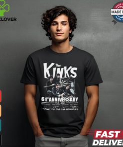 The Kinks 2024 61st anniversary thank you for the memories shirt
