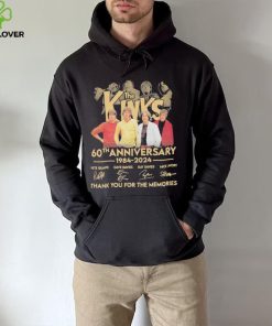 The Kinks band 60th anniversary 1984 2024 thank you for the memories signatures shirt