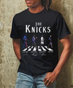 The Knicks Abbey Road Patrick Ewing Charles Oakley Anthony Mason And John Starks Signatures Shirt