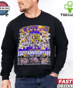The LSU Tigers 132th Anniversary 1893 2025 signature shirt