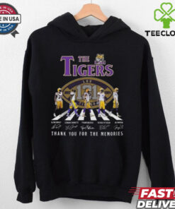 The LSU Tigers 1893 2024 Signature Thank You For The Memories Walking Signatures Shirt