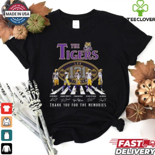 The LSU Tigers 1893 2024 Signature Thank You For The Memories Walking Signatures Shirt