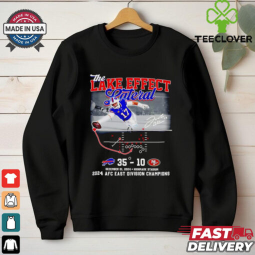 The Lake Effect Lateral 2024 AFC East Division Champions shirt
