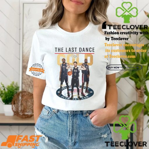 The Last Dance Paris 2024 Gold Stephen Curry T Shirt