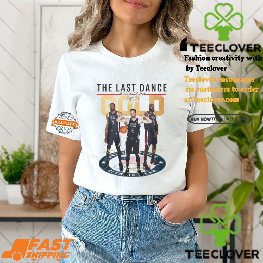 The Last Dance Paris 2024 Gold Stephen Curry T Shirt The Last Dance Paris 2024 Gold Stephen Curry T Shirt