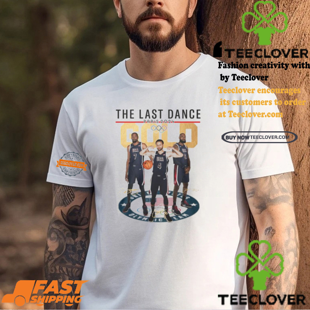 The Last Dance Paris 2024 Gold Stephen Curry T Shirt The Last Dance Paris 2024 Gold Stephen Curry T Shirt