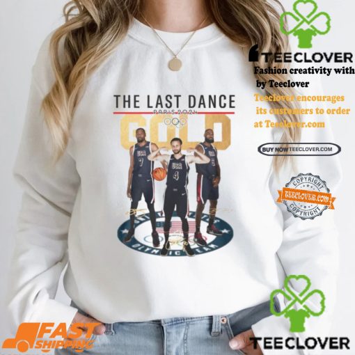 The Last Dance Paris 2024 Gold Stephen Curry T Shirt