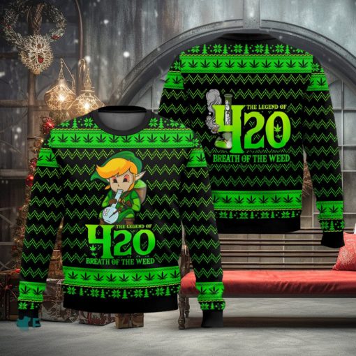 The Legend Of 420 Ugly Christmas Sweater 2023 Christmas Gift For Men And Women