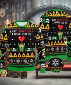 The Legend Of Zelda Link Ugly Christmas Sweatshirt Last Christmas Link Ugly Sweater Zelda Video Game Ugly Xmas Sweatshirt