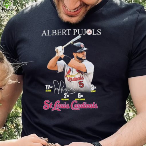 The Legend Player Albert Pujols St Louis Cardinals Signatures Shirt