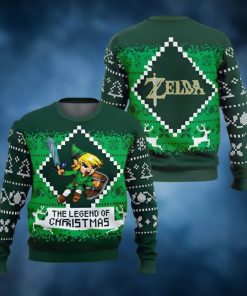 The Legend of Christmas Zelda Ugly Christmas Sweater Majora’s Ugly Sweater