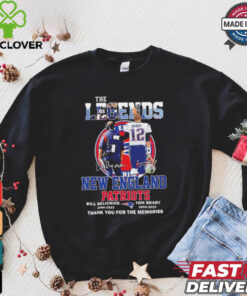 The Legends New England Patriots Bill Belichick & Tom Brady thank you shirt