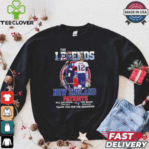 The Legends New England Patriots Bill Belichick & Tom Brady thank you shirt