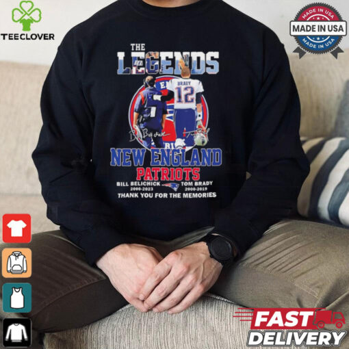 The Legends New England Patriots Bill Belichick & Tom Brady thank you shirt