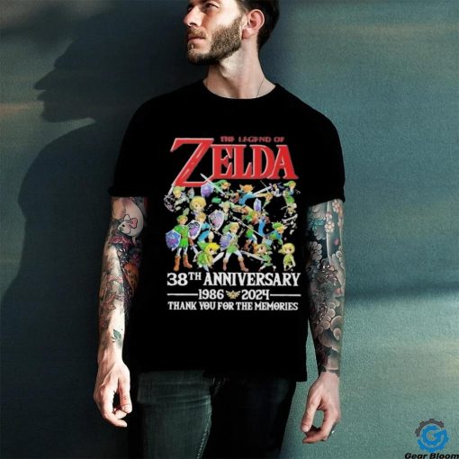 The Legends Of Zelda 38th Anniversary 1986 2024 Thank You For The Memories Shirt