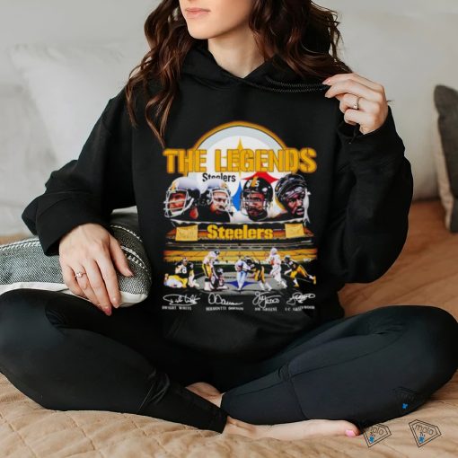 The Legends Pittsburgh Steelers Dwight White Dermontti Dawson Joe Greene signatures shirt