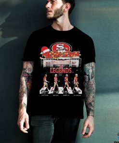 The Legends Santa Hat San Francisco 49ers Abbey Road Christmas Signatures Shirt 1 The Legends Santa Hat San Francisco 49ers Abbey Road Christmas Signatures Shirt