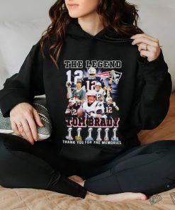 The Legends Tom Brady #12 Patriots thank you for the memories shirt