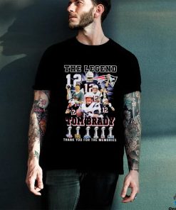 The Legends Tom Brady #12 Patriots thank you for the memories shirt