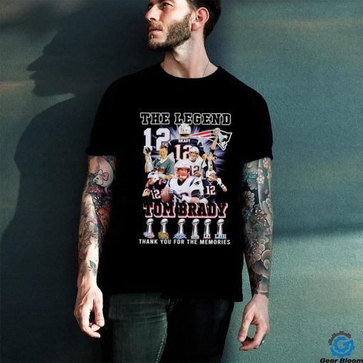 The Legends Tom Brady #12 Patriots thank you for the memories shirt