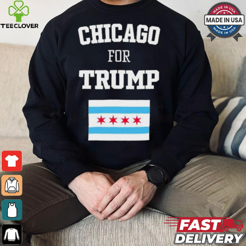 The Lioness Chicago For Trump Flag Shirt The Lioness Chicago For Trump Flag Shirt