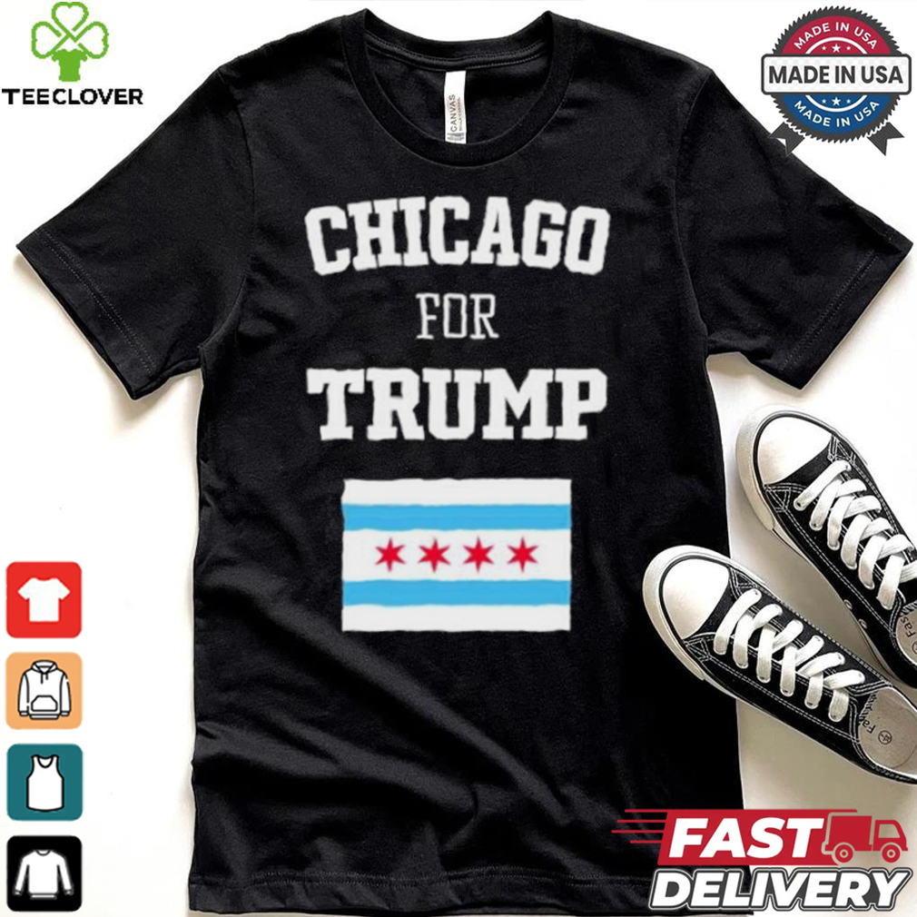 The Lioness Chicago For Trump Flag Shirt The Lioness Chicago For Trump Flag Shirt
