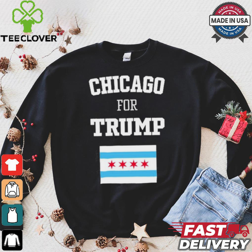 The Lioness Chicago For Trump Flag Shirt The Lioness Chicago For Trump Flag Shirt