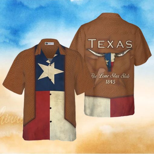 The Lone Star State Cowboy Style Texas Hawaiian Shirt