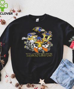 The Looney Tunes cartoon Baltimore Ravens football logo characters shirt