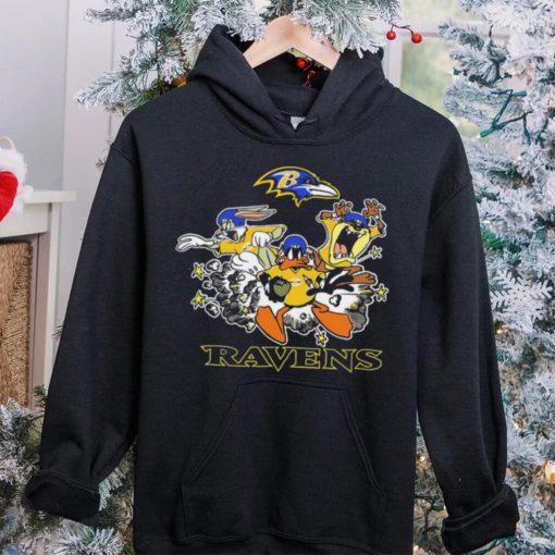 The Looney Tunes cartoon Baltimore Ravens football logo characters hoodie, sweater, longsleeve, shirt v-neck, t-shirt