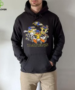 The Looney Tunes cartoon Baltimore Ravens football logo characters hoodie, sweater, longsleeve, shirt v-neck, t-shirt