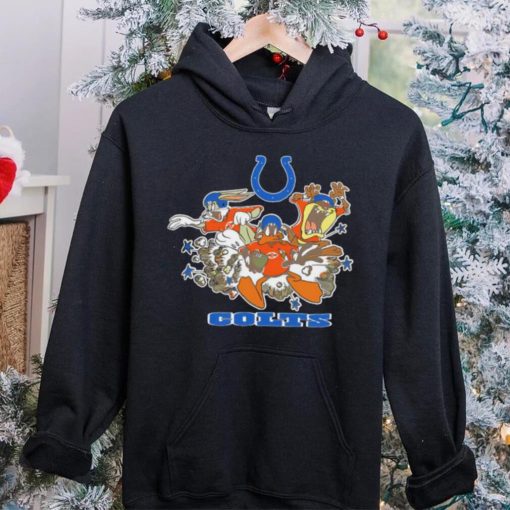 The Looney Tunes cartoon Indianapolis Colts football logo characters hoodie, sweater, longsleeve, shirt v-neck, t-shirt