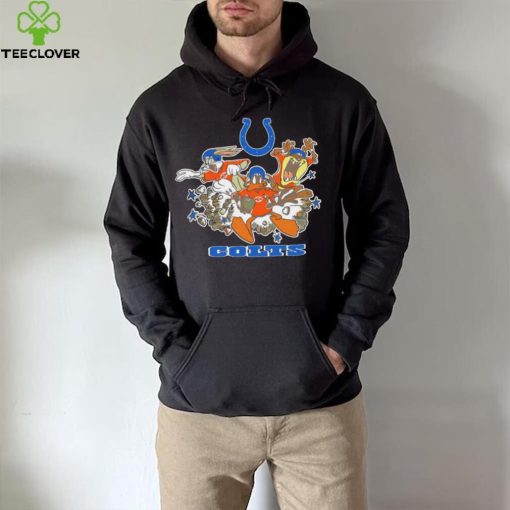 The Looney Tunes cartoon Indianapolis Colts football logo characters hoodie, sweater, longsleeve, shirt v-neck, t-shirt