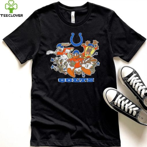 The Looney Tunes cartoon Indianapolis Colts football logo characters hoodie, sweater, longsleeve, shirt v-neck, t-shirt