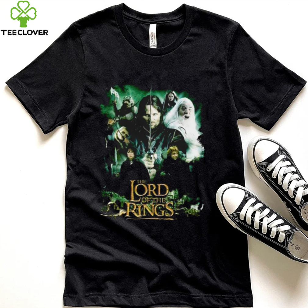 The Lord Of The Rings Epic Trilogy Aragorn, Gandalf, Frodo Graphic Shirt