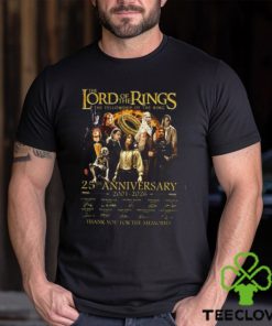 The Lord Of The Rings The Fellowship Of The Ring 25th Anniversary 2001 2026 Thank You For The Memories T Shirt