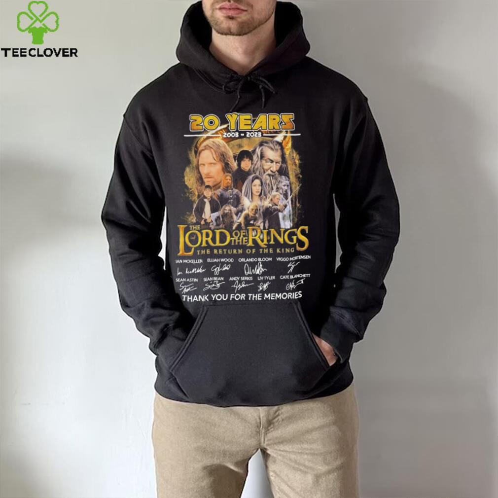 The Lord Of The Rings The Return Of The King 20 Years 2003 2023 Thank You For The Memories Signatures Shirt The Lord Of The Rings The Return Of The King 20 Years 2003 2023 Thank You For The Memories Signatures Shirt