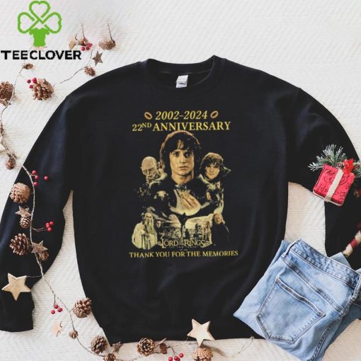 The Lord Of The Rings The Two Towers 2002 2024 22nd Anniversary Thank You For Memories Shirt