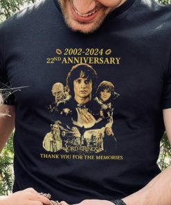 The Lord Of The Rings The Two Towers 2002 2024 22nd Anniversary Thank You For Memories Shirt