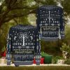 The Lord Of The Rings Tree Of Gondor Black And Grey Pattern Ugly Christmas Sweater