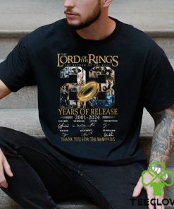 The Lord of the Rings The Return Of The King 23 Years Of Release 2001 – 2024 Thank You For The Memories T Shirt
