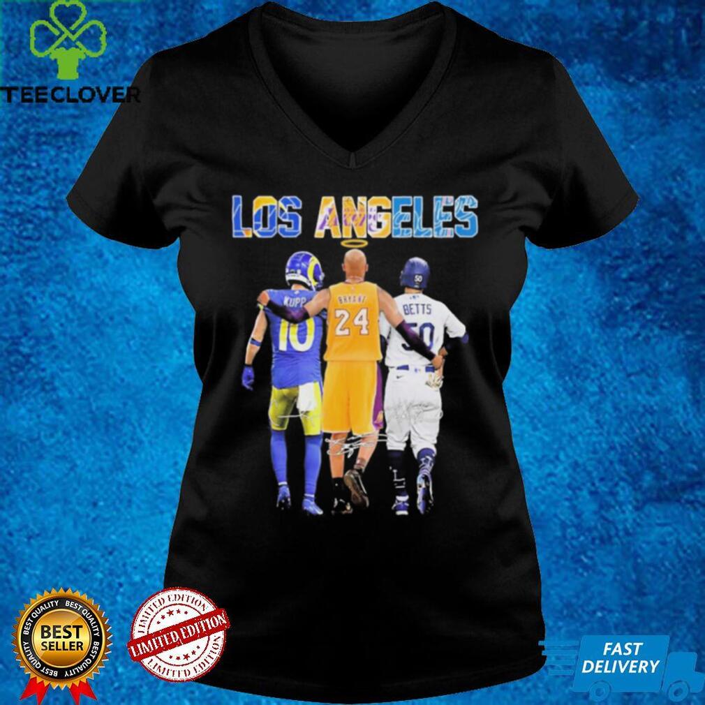 Los angeles cooper kupp kobe bryant and mookie betts signatures shirt,  hoodie, sweater, long sleeve and tank top