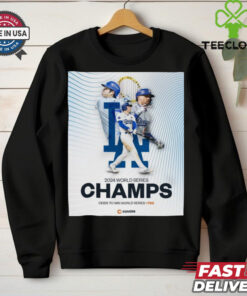 The Los Angeles Dodgers Are World Series Champions Odds To Win World Series 750 t shirt