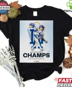 The Los Angeles Dodgers Are World Series Champions Odds To Win World Series 750 t shirt